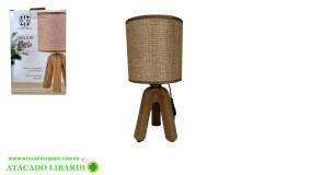 ABAJUR CUPULA TECIDO 27,5X13XCM CERAMICA CB3668