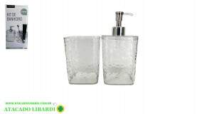 CONJ BANHEIRO 2PCS PLAST FJ90286