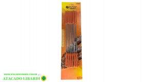 ESPETOS P/CHURRASQUINHO 32CM 12PCS RJ1602