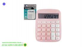 CALCULADORA 12 DIG COLOR HE85509