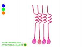 CANUDO ESPIRAL 27CM 4PCS COLOR HF67910