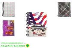 CADERNO 1/8 1M/96F CD ESPIRAL PAISAGEM 3136