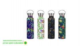 GARRAFA ISOTERMICA FLORAL VINTAGE 680ML  GAR01115