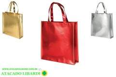 SACOLA TNT 36X40X10CM METALIZADA COLOR RMI5351