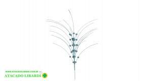 HASTE BOLINHAS 90CM C/GLITTER AZUL 99474008