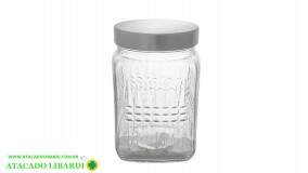 POTE VIDRO HERMETICO 1200ML RET C/TAMPA FUY834
