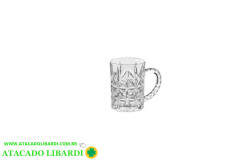 CANECA CAPPUCCINO VIDRO 8X5CM 80ML DEC  BM0278