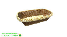 CESTA PLAST 29CM RED TRABALHADA SORT BA32802
