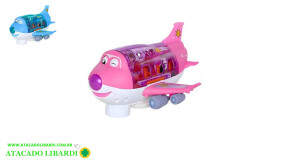 AVIAO TRANSPARENTE C/LUZ E SOM TKAB6313