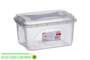 CAIXA MULTIUSO 3L PLAST TRANSP 0391