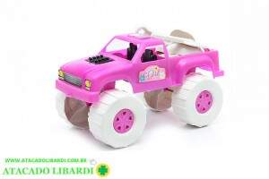 CAMINHONETE PLAST 29CM PRAIA GIRL 5PCS 1050
