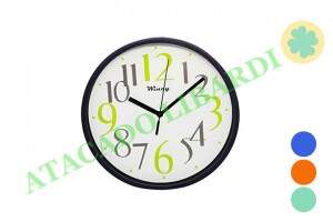 RELOGIO PAREDE 24CM RED PLAST COLOR PDA02047