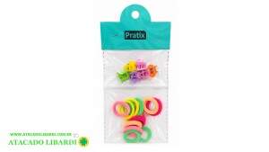 ELASTICO P/CABELO 12PCS PIRANHA P/CABELO C/6 COLOR F695