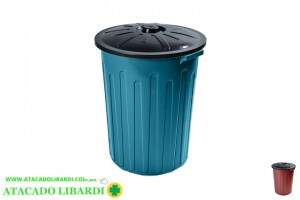 LIXEIRA 65L C/TAMPA CF65