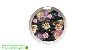 BANDEJA PLAST 29,7X3,3CM REDONDA BAN2297