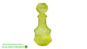 GARRAFA VIDRO 16X7CM C/TAMPA 150ML LT20136