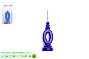 VELA NUMERO AZUL N0