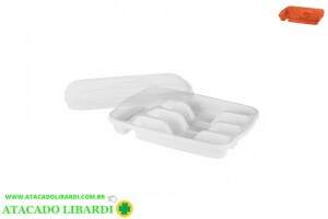 PORTA TALHER PLAST C/TAMPA TAT01