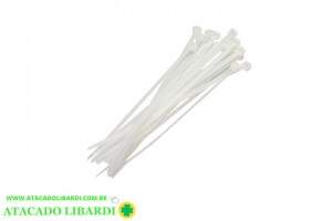 ABRACADEIRA NYLON 25PCS 3,6MMX35CM BRANCO 182376