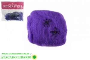 TEIA ARANHA HALLOWEEN ROXO 49868004