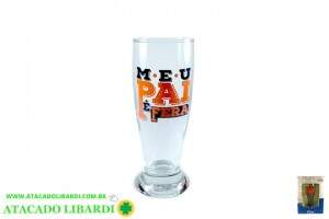 COPO VIDRO 200ML MEU PAI E FERA C/CAIXA 8644