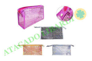 NECESSAIRE MAO FEM 23X14CM TRANSP 97995