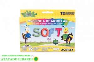 MASSA MODELAR 180G 12UNI SOFT 07312