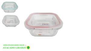 POTE HERMETICO VIDRO 800ML C/TAMPA UCO384