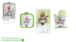 LUVA TERMICA C/DESCANSO PANELA 3PCS SORT FUY929
