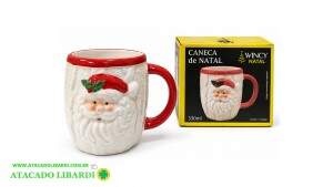 CANECA CERAM 300ML 10CM NATAL NOEL NTW50022