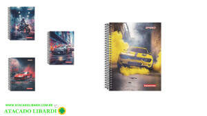 CADERNO 1/4 1M/96F CD ESPIRAL SPEED 1047