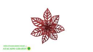 BICO PAPAGAIO 14CM C/GLITTER VERMELHO 98118003
