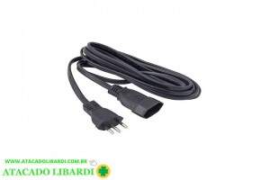 CORDAO PROLONGADOR 2P+T 3M TOMADA 2967PT