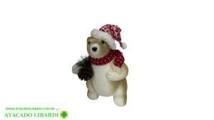 ENFEITE PENDENTE URSO ISOPOR 24X12X27CM NTD13083       