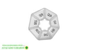 PORTA COMPRIMIDO PLAST 8,3CM SEMANA COLOR 1952