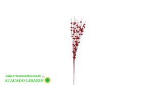 HASTE BOLINHAS 90CM C/GLITTER VERMELHO 99459003