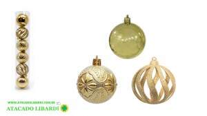 BOLA TUBO DECORADA 8CM C/6 PCS DOURADO 60532DR