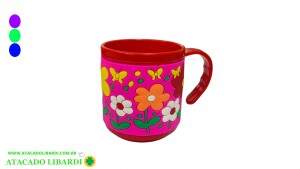 CANECA PLAST 230ML 8X7CM INFANTIL COLOR RD1329