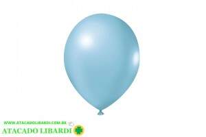 BALAO 9 JOY METALIZADO AZUL CLARO C/25UN METAZC