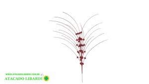 HASTE BOLINHAS 60CM C/GLITTER VERMELHO 99474003