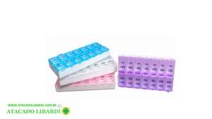 PORTA COMPRIMIDO PLAST 15X7CM SEMANA CA12310