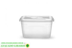 ORGANIZADOR PLAST 8L 30X27CM C/TRAVA 6849