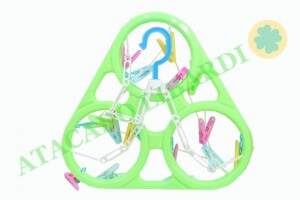 VARAL PLAST C/15 PRENDEDORES BA20777
