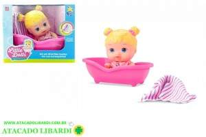 BONECA BEBE  LITTLE DOLLS COLLECTION BANHO LOIRA 8022