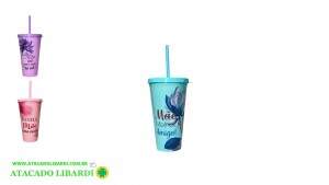 COPO PLAST 600ML C/CANUDO COLOR MAE HG59636