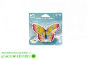 LUMINARIA PAREDE 6CM BORBOLETA COLOR MAX61300233