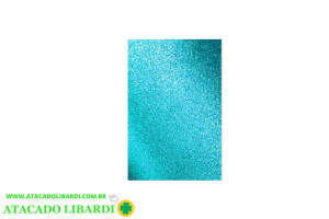 FOLHA EVA 40X48CM 2MM 10UNI AZUL CLARO GLITTER 032