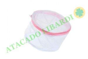SACO LAVAR ROUPA C/ZIPER 15X15CM LS01