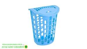 CESTO 40L TELADO 56X45CM PLAST AZUL 2090