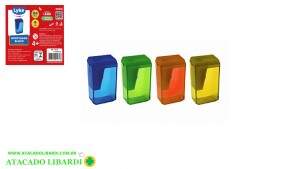 APONTADOR PLAST  RET 4CM 24UNI 1 FURO 102145